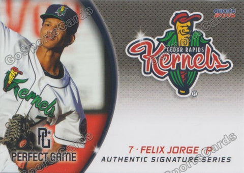 2015 Cedar Rapids Kernels Felix Jorge