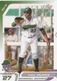 2012 Jamestown Jammers Felix Munoz