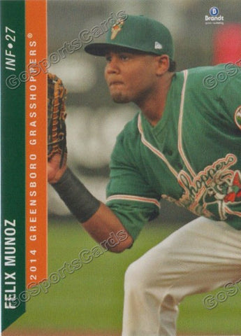 2014 Greensboro Grasshoppers Felix Munoz