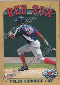2012 Salem Red Sox Felix Sanchez