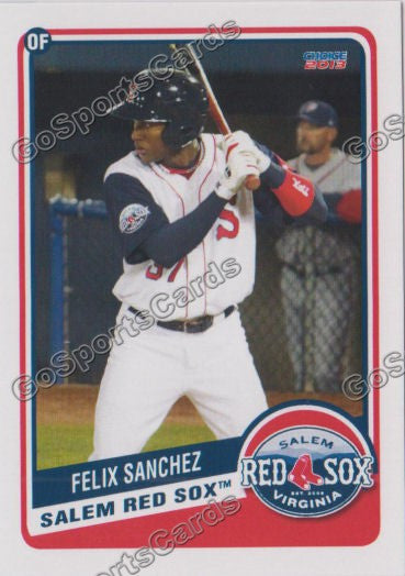 2013 Salem Red Sox Felix Sanchez