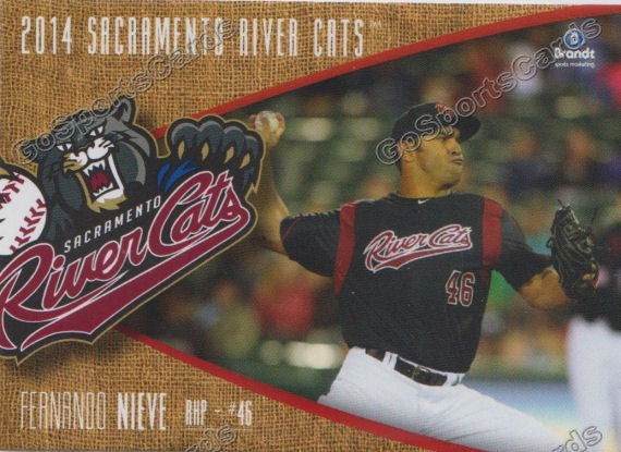2014 Sacramento River Cats Fernando Nieve