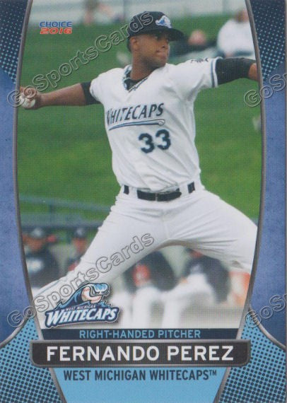 2016 West Michigan Whitecaps Fernando Perez