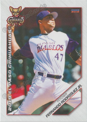 2019 El Paso Chihuahuas Fernando Rodriguez Jr