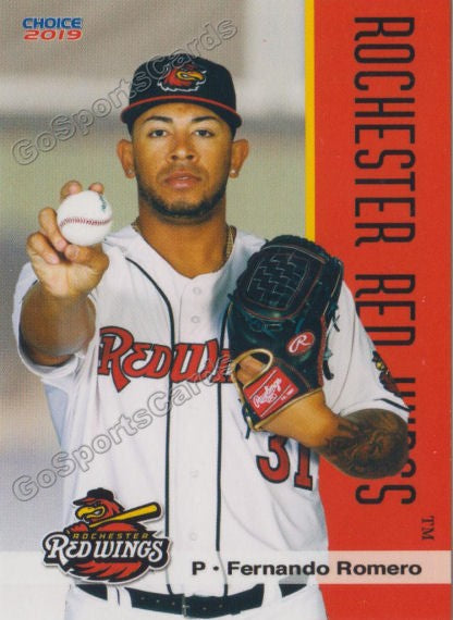 2019 Rochester Red Wings Fernando Romero