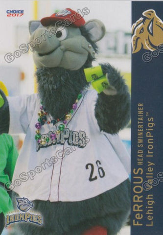2017 Lehigh Valley IronPigs FeRROUS Mascot