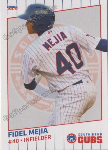 2019 South Bend Cubs Fidel Mejia