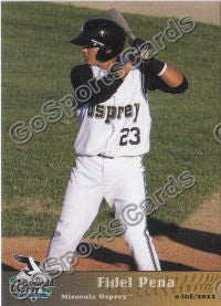 2011 Missoula Osprey Fidel Pena