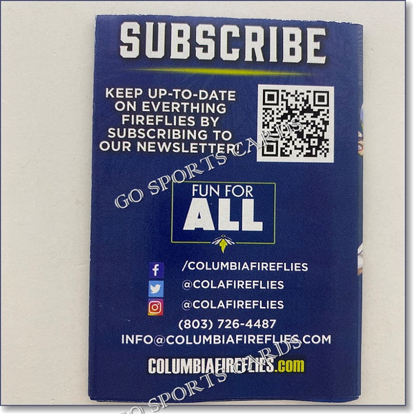 2022 Columbia Fireflies Pocket Schedule