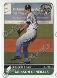 2012 Jackson Generals Forrest Snow