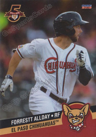 2018 El Paso Chihuahuas Forrestt Allday
