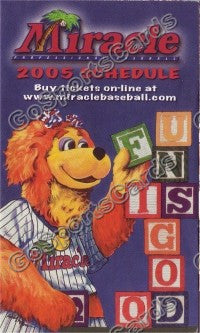 2005 Fort Myers Miracle Pocket Schedule