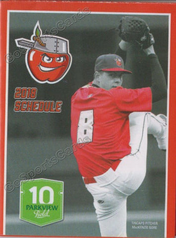 2018 Fort Wayne TinCaps Pocket Schedule (MacKenzie Gore)