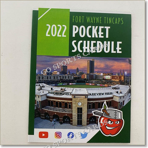2022 Fort Wayne Tincaps Pocket Schedule 