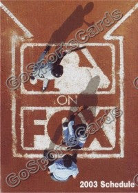 2003 Fox MLB Pocket Schedule