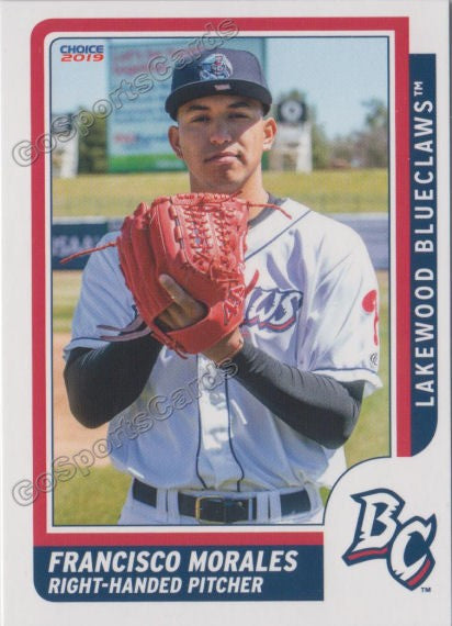 2019 Lakewood BlueClaws Francisco Morales