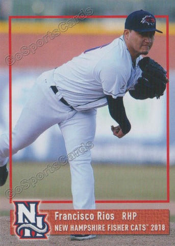2018 New Hampshire Fisher Cats Francisco Rios