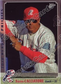2010 Reading Phillies Frank Cacciatore