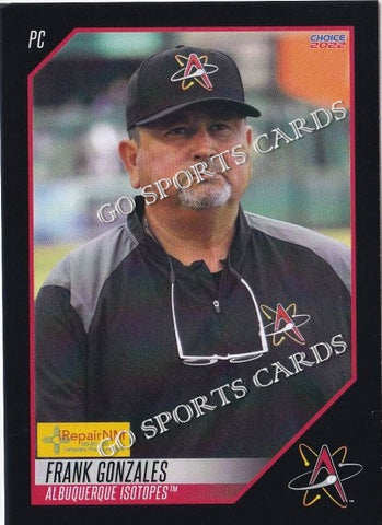 2022 Albuquerque Isotopes SGA Frank Gonzales