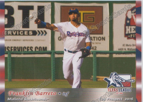 2016 Texas League Top Prospect Franklin Barreto