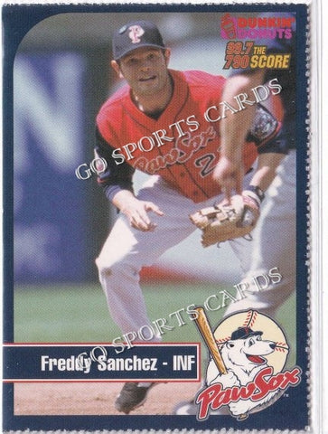 2003 Pawtucket Red Sox Dunkin Donuts SGA Freddy Sanchez