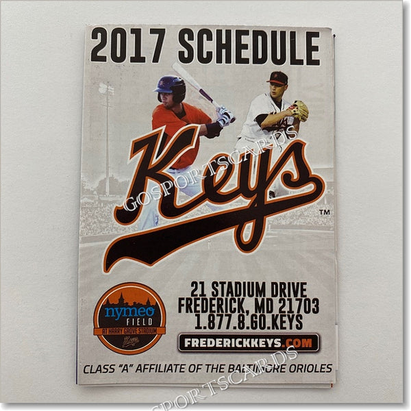 2017 Frederick Keys Pocket Schedule