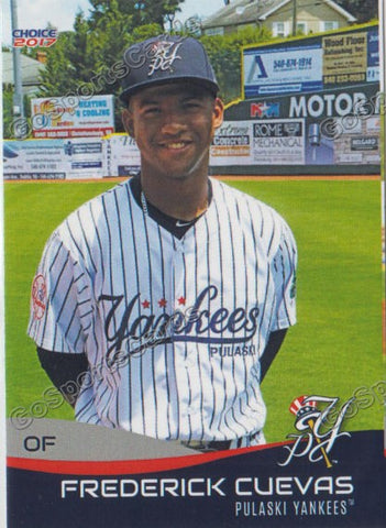 2017 Pulaski Yankees Frederick Cuevas