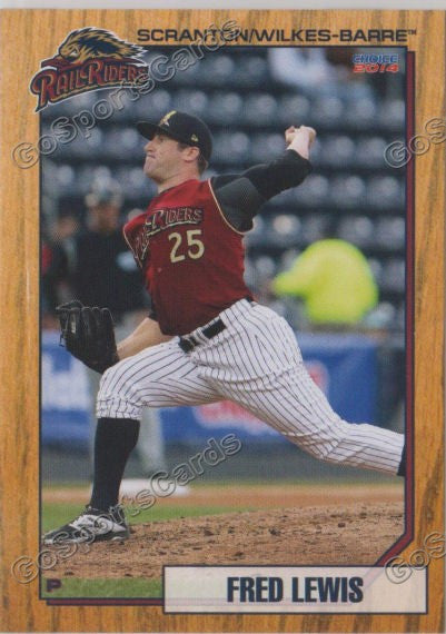 2014 Scranton Wilkes Barre Railriders Fred Lewis