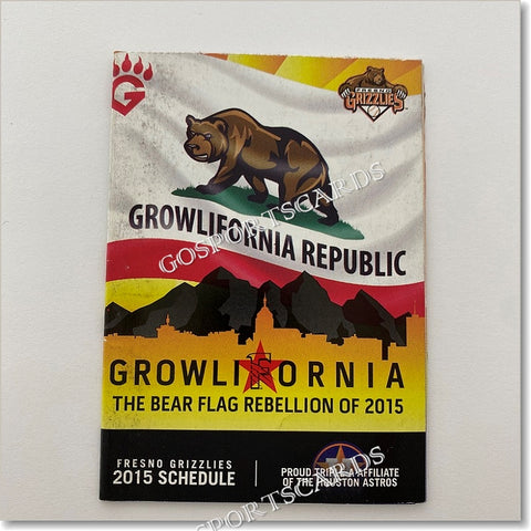 2015 Fresno Grizzlies Pocket Schedule