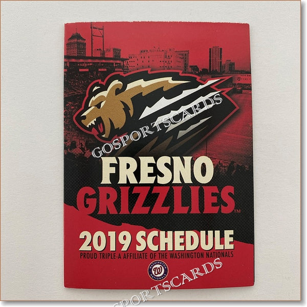 2019 Fresno Grizzlies Pocket Schedule