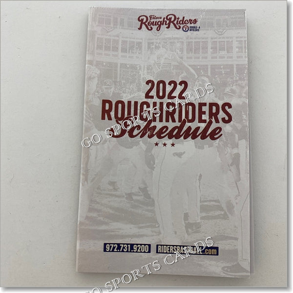 2022 Frisco RoughRiders Pocket Schedule