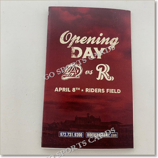 2022 Frisco RoughRiders Pocket Schedule