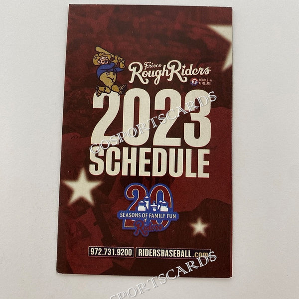 2023 Frisco RoughRiders Pocket Schedule