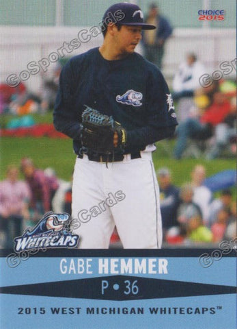 2015 West Michigan Whitecaps Gabe Hemmer