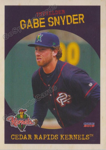 2019 Cedar Rapids Kernels Gabe Snyder