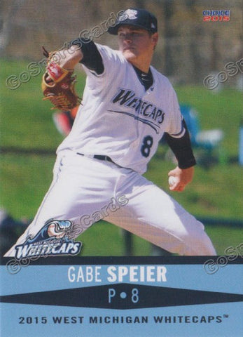 2015 West Michigan Whitecaps Gabe Speier