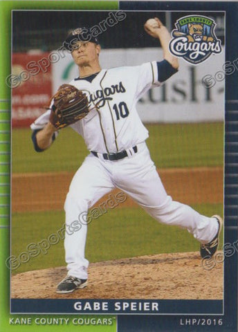 2016 Kane County Cougars Gabe Speier