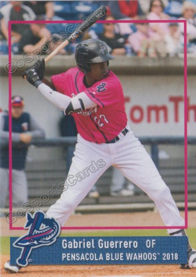 2018 Pensacola Blue Wahoos Gabriel Guerrero