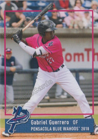 2018 Pensacola Blue Wahoos Gabriel Guerrero