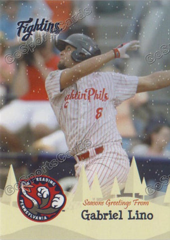 2016 Reading Fightin Phils Holiday Gabriel Lino