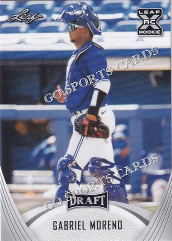 2021 Leaf Draft 28 Gabriel Moreno XRC