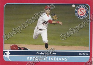 2012 Spokane Indians Gabriel Gabe Roa