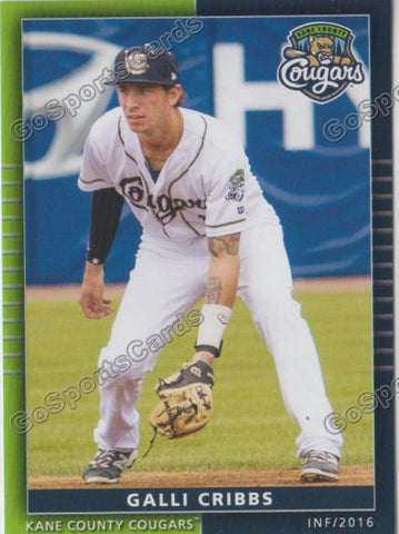2016 Kane County Cougars Galli Cribbs