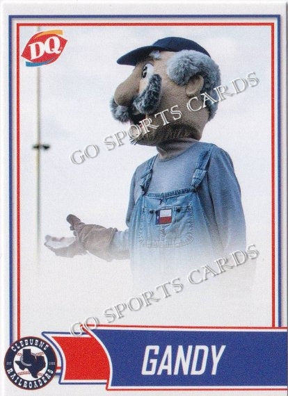 2023 Cleburne Railroaders Gandy Mascot