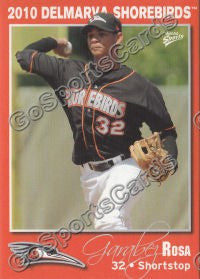 2010 Delmarva Shorebirds Garabez Rosa