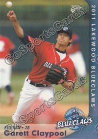 2011 Lakewood BlueClaws Garett Claypool