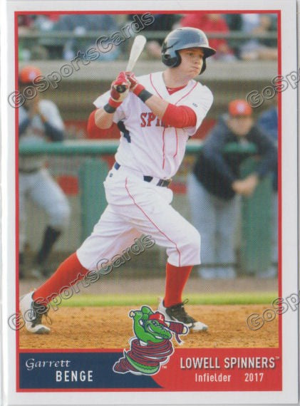 2017 Lowell Spinners Garrett Benge