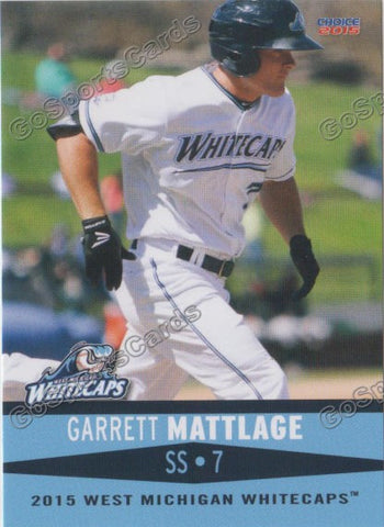 2015 West Michigan Whitecaps Garrett Mattlage