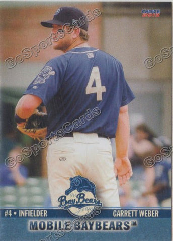 2013 Mobile BayBears Garrett Weber