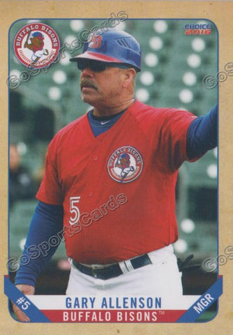 2016 Buffalo Bisons Gary Allenson